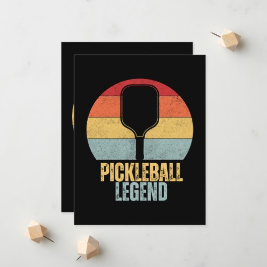 Grappige Pickleball Aankondiging (Voorkant / Achterkant in situ)