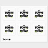 Grappige Pickleball Backhand Sticker (Vel)