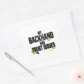 Grappige Pickleball Backhand Sticker (Envelop)