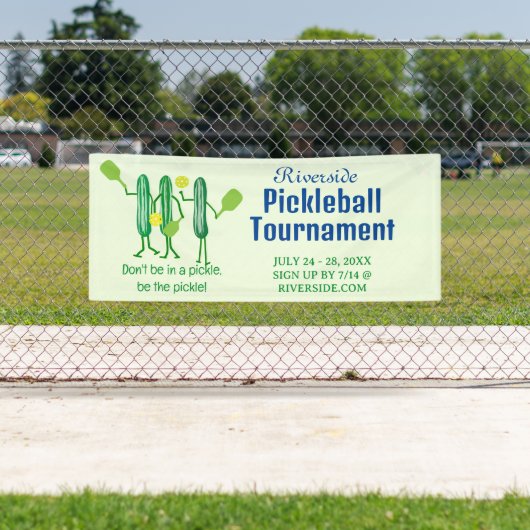 Grappige Pickleball Banner (Insitu)
