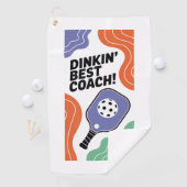 Grappige Pickleball Dinkin' Beste coach Sport Golfhanddoek (Insitu)