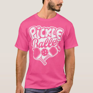 Grappige pickleball eet slaap augurk bal t-shirt