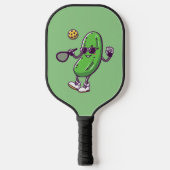 Grappige Pickleball en Cool Cucumber: Speelse Padd Pickleball Paddle (Voorkant)