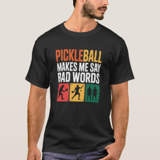 Grappige Pickleball-enthousiast Humor voor Paddle- T-shirt