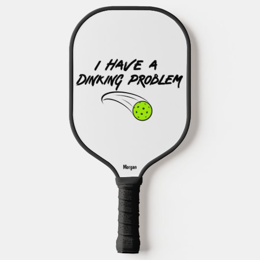Grappige pickleball Humor | Ik heb een drankproble Pickleball Paddle (Achterkant)