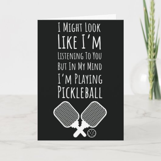 Grappige Pickleball Kaarten Humor Voor Pickleballe (Voorkant)