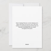 Grappige Pickleball Kerstelfen, Aangepaste Tekst Feestdagenkaart (Achterkant)