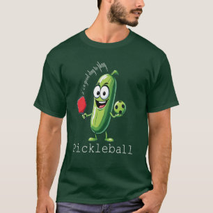 Grappige pickleball komkommer grafisch t-shirt