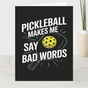 Grappige Pickleball Laat Me Slecht Praten Kaart
