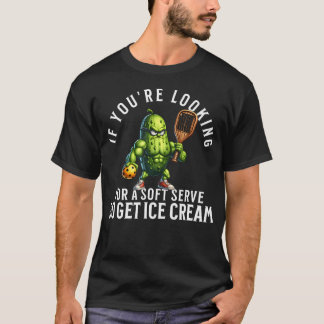 Grappige Pickleball-liefhebber Met Een Pickle Die  T-shirt