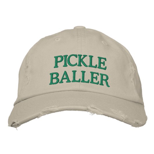Grappige Pickleball Lover Quote Unieke Gift Geborduurde Pet (Voorkant)