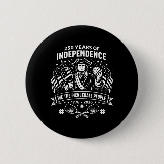 Grappige Pickleball-mensen 250 Jaar USA 4 juli Ronde Button 5,7 Cm