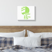 Grappige pickleball paddle up boterkop canvas afdruk (Insitu (Slaapkamer))