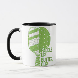 Grappige pickleball paddle up boterkop mok