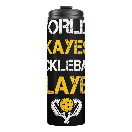 Grappige Pickleball Player Paddle - Pickleballing  Thermosbeker (Voorkant)