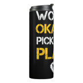 Grappige Pickleball Player Paddle - Pickleballing  Thermosbeker (Gedraaid links)