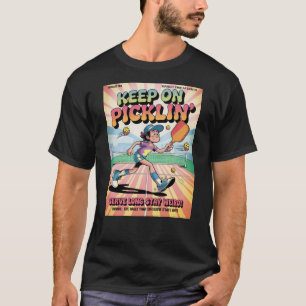 Grappige Pickleball Serve Long Stay Weird Poster T-shirt