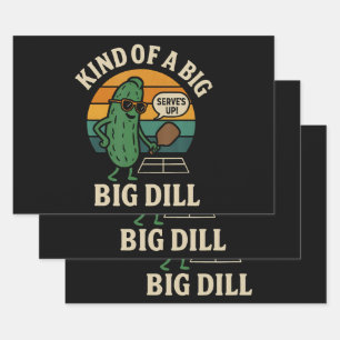 Grappige Pickleball Sociale Club Big Dill Inpakpapier Vel