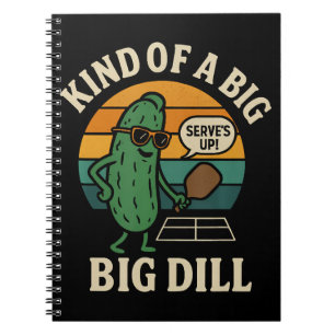 Grappige Pickleball Sociale Club Big Dill Notitieboek