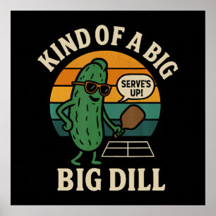 Grappige Pickleball Sociale Club Big Dill Poster