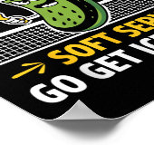 Grappige Pickleball Speler Paddleball Lover Mannen Poster (Hoek)