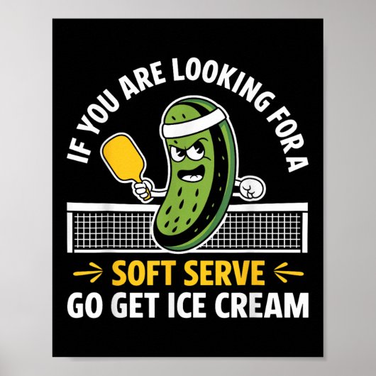 Grappige Pickleball Speler Paddleball Lover Mannen Poster (Voorkant)