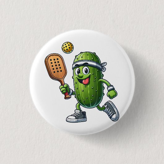 Grappige Pickleball speler Paddleball Lover Ronde Button 3,2 Cm (Voorkant)