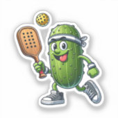 Grappige Pickleball speler Paddleball Lover Sticker (Voorkant)