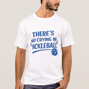 Grappige Pickleball Spreuk Blauwe Tekst T-shirt