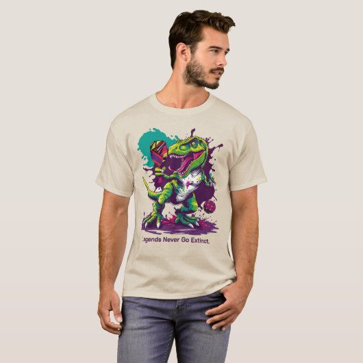Grappige Pickleballasaurus Rex T-shirt (Voorkant volledig)