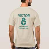 Grappige Pickleballasaurus Rex T-shirt (Achterkant)