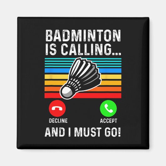 Grappige Picklell Dminton Shuttle Magneet (Voorkant)