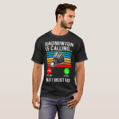 Grappige Picklell Dminton Shuttle T-shirt (Voorkant volledig)