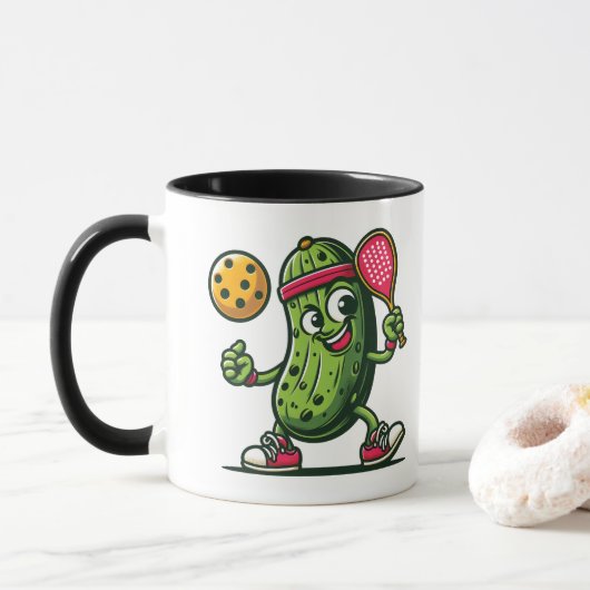 Grappige picknuppel mok (Met donut)