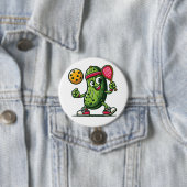 Grappige picknuppel ronde button 7,6 cm (In situ)