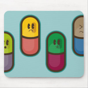 grappige pills mousepad muismat