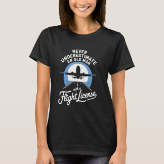 Grappige piloot kunst vliegtuig vlucht liefhebbers t-shirt