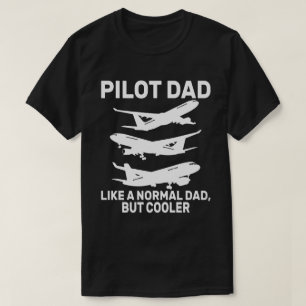 Grappige Pilot Art voor papa Pilot Luchtvaart Vlie T-shirt
