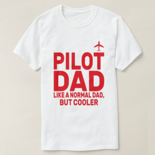 Grappige Pilot Art voor papa Pilot Luchtvaart Vlie T-shirt