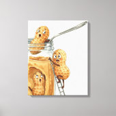 Grappige Pindakaas Canvas Afdruk (Voorkant)