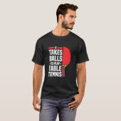 Grappige Ping Pong Lover Het duurt ballen om tafel T-shirt (Voorkant volledig)