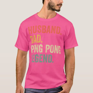 Grappige Ping Pong Man Papa Tafeltennis Legend VI T-shirt