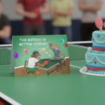 Grappige Ping Pong Verjaardag Intensieve Jaguar Fe