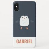 grappige pinguïn-gepersonaliseerde kinderen Case-Mate iPhone case (Achterkant)