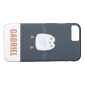 grappige pinguïn-gepersonaliseerde kinderen Case-Mate iPhone case (Achterkant (Horizontaal))
