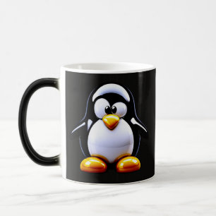 Grappige pinguïn koffie magische mok