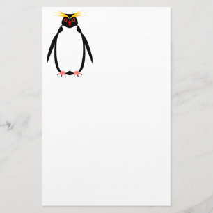 Grappige pinguïn rockhopper of macaroni briefpapier