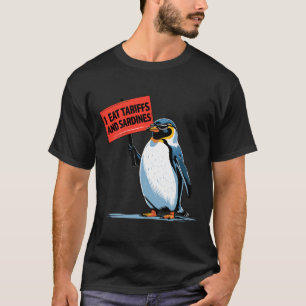 Grappige pinguïn tarief woordspeling ik eet tariev t-shirt