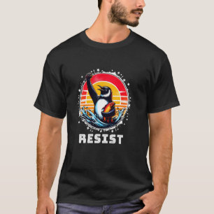 Grappige Pinguïn Verzets Pinguïns Proteseren Tegen T-shirt