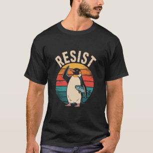 Grappige Pinguïn Weert Protest tegen Tarieven  T-shirt